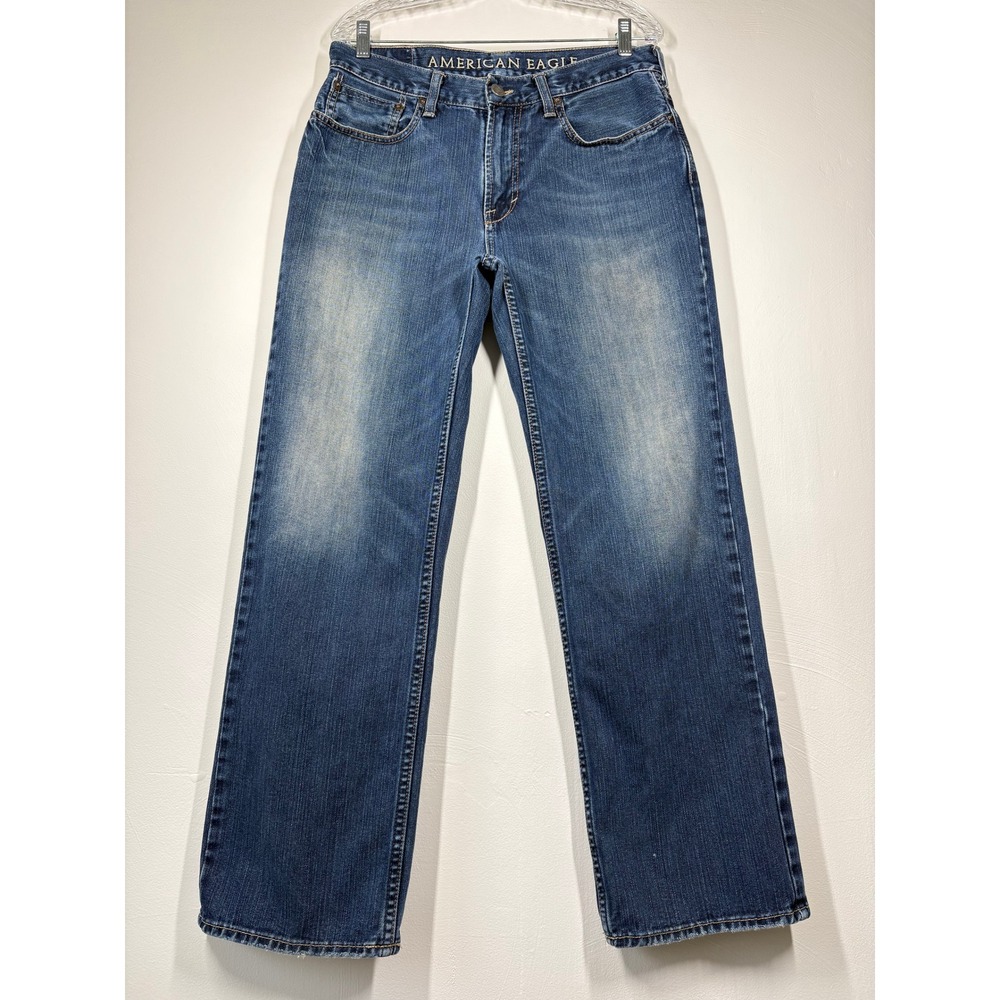 Vintage Y2K American Eagle Mens Low Loose Jeans 31/32 (Fits 32x30) Grunge Skater